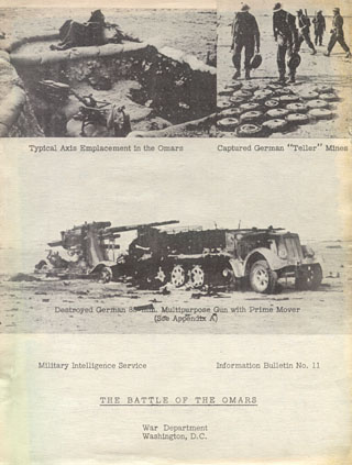 [Cover: The Battle of the Omars, Information Bulletin No. 11, U.S. War Department]