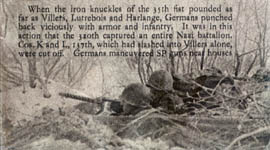 [35th Infantry: machine gun position]