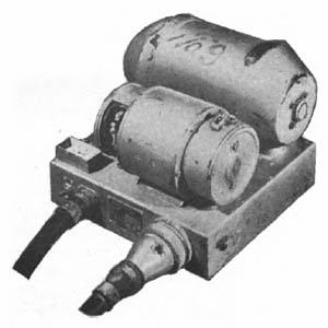 [Figure 357. Dynamotor power supply for transmitter of model 96 Type 3 airborne radio set. Used in Type 1 medium bomber (Betty).]
